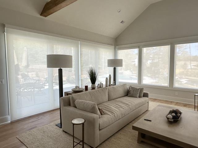 Custom Motorized Solar Nordicscreen Roller Shades in Palmetto, GA. 