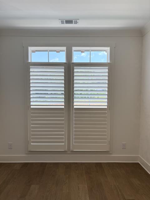 Custom Plantation Shutters with Hidden Tilt and Custom 2 1/2” Fauxwood Cordless Blinds in Newnan GA.  Custom Plantation Shutters with Hidden Tilt and Custom 2 1/2” Fauxwood Cordless Blinds in Newnan GA.