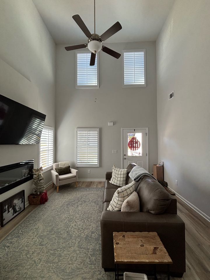 Custom Cordless 2” Fauxwood Blinds and Custom Plantation Shutters completed for a home in Breman, GA