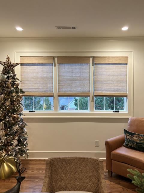 Completed a full start-to-finish project in Carrollton, GA!

• Visited the home for a detailed design consult and walked the customer through shade options
• Professionally measured every window for a precise, perfect fit
• Prepared and submitted a clear, accurate quote for review
• Received the signed contract and quickly sent the order to our manufacturing team
• Installed stunning Custom Plantation Shutters & Custom Cordless Woven Wood Roman Shades throughout the home
• Another clean, efficient, and professional installation by The Blinds Boss

Proud to serve Carrollton, GA with premium window treatments!
