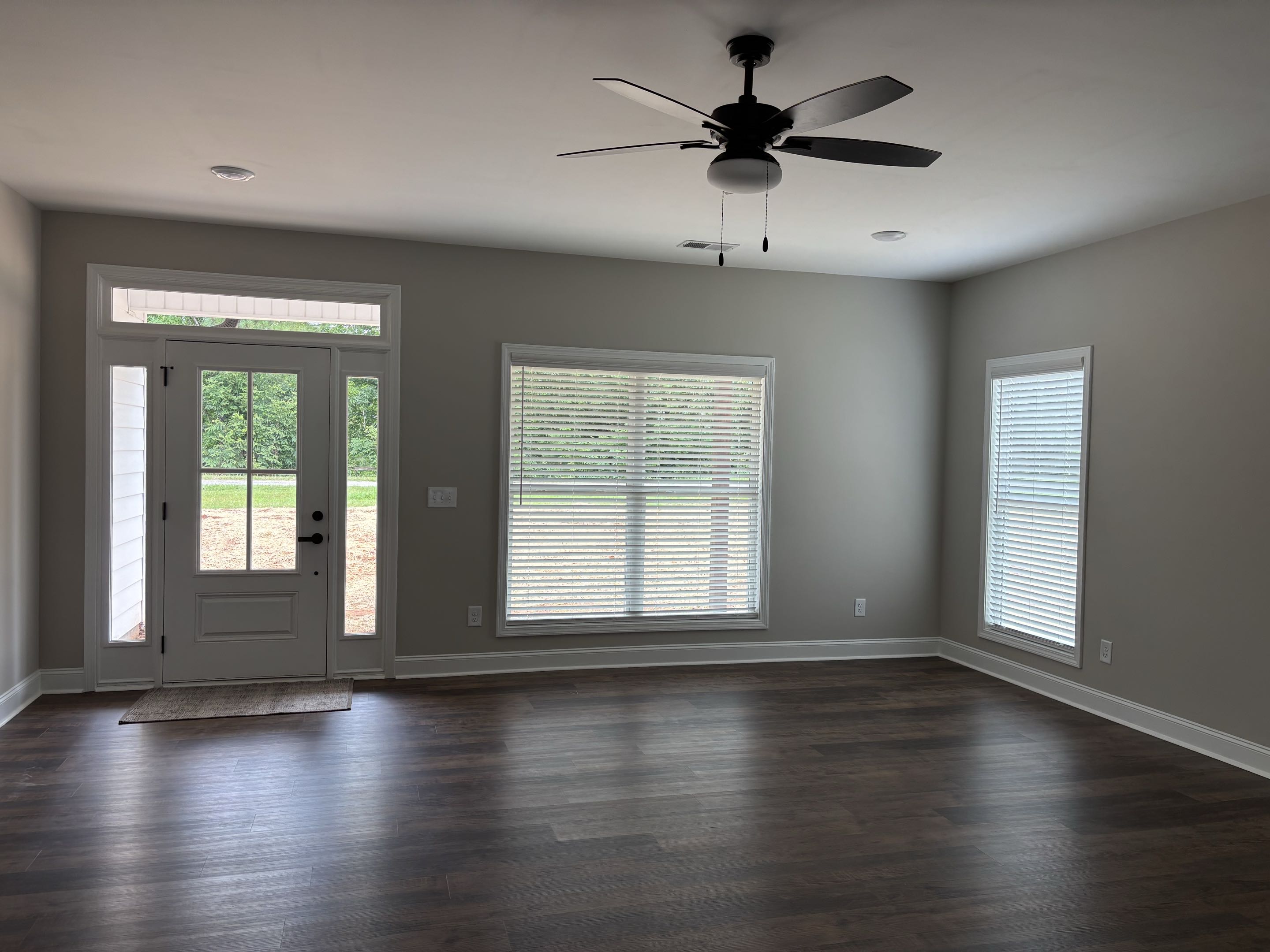 Custom Fauxwood Blinds installation completed in Woodland,Al. We had the opportunity to work closely with this homeowner from start to finish walking through their space, getting a feel for their style, and helping them choose the perfect look for their windows. Every window was carefully measured to ensure a flawless fit, and once everything was approved, we handled the entire process from ordering to installation. Seeing it all come together is always the best part.