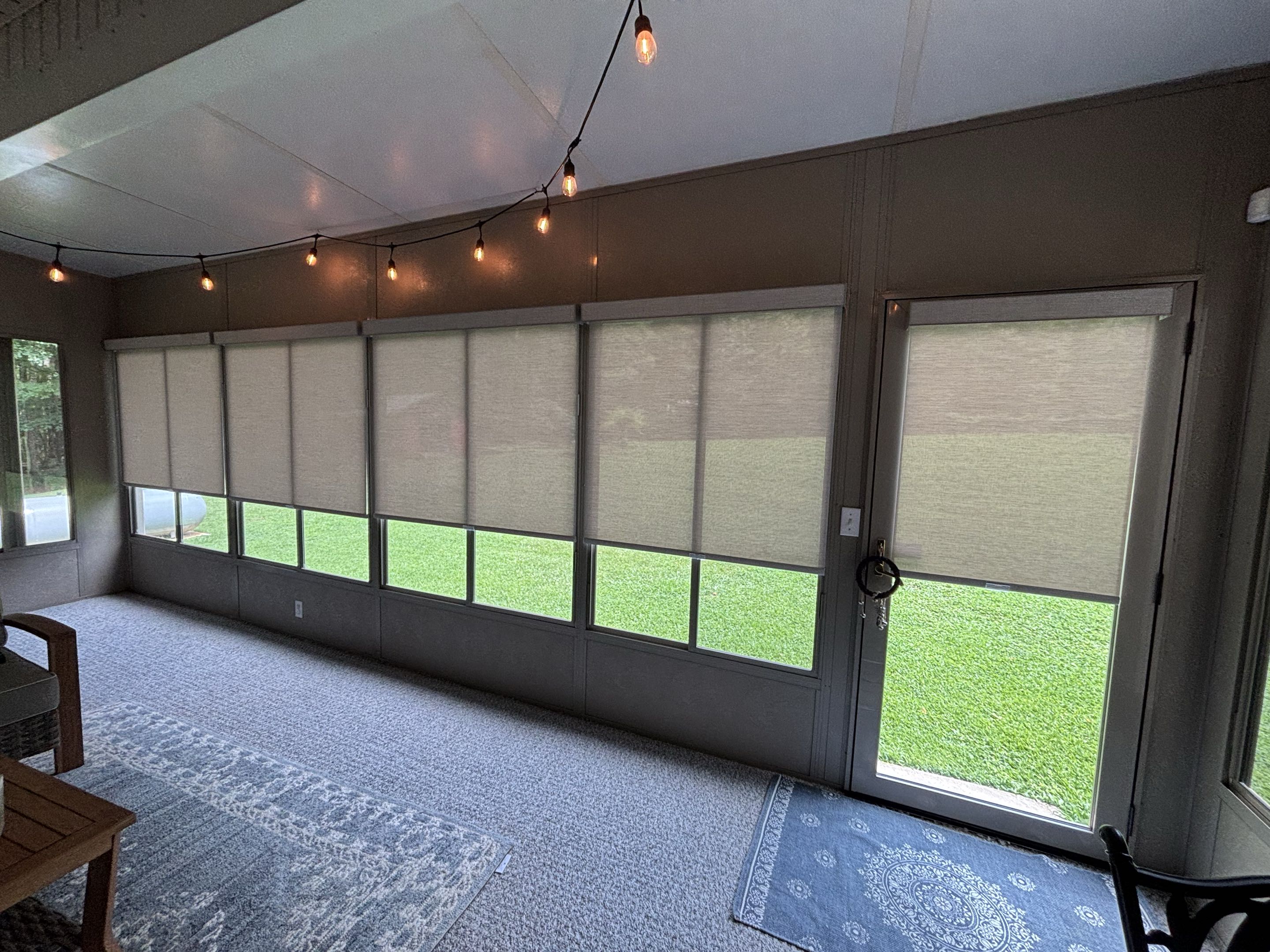 Custom Cordless Roller Shades project completed in Temple, GA.