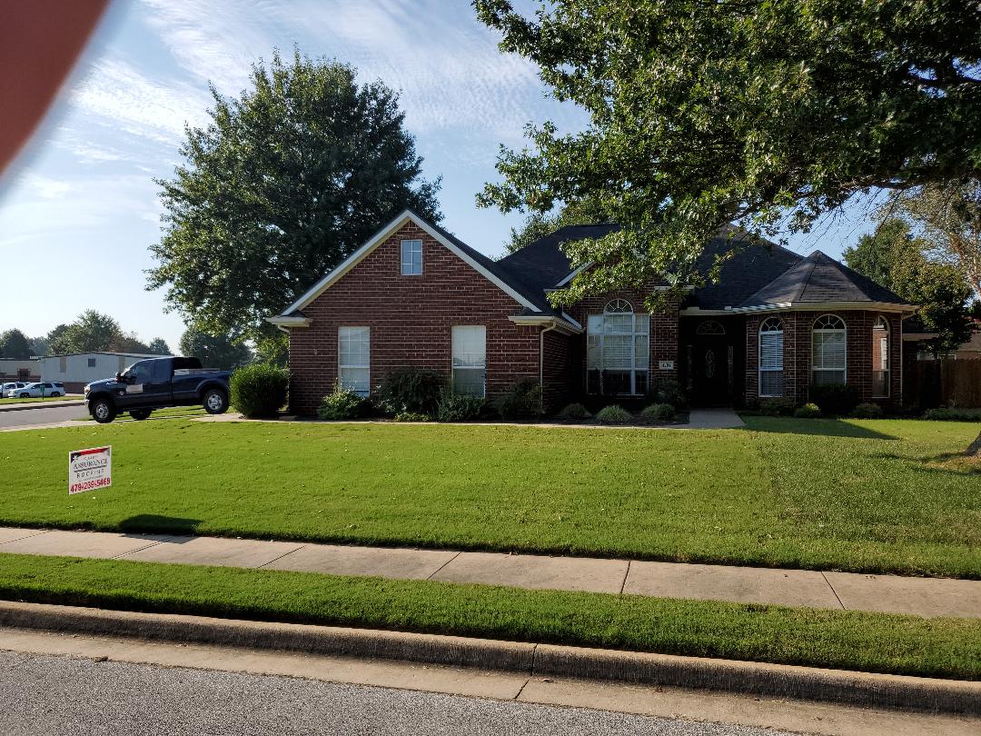 Rogers, AR - Full roof replacement complete in Rogers. This is an Owens Corning Oakridge shingle (Onyx Black). Quality Assurance Roofing was able to get the entire roof paid for by the home owners insurance company due to hail damage. Call Quality Assurance Roofing today for your free inspection (479-239-5469) Rogers, AR - Full roof replacement complete in Rogers. This is an Owens Corning Oakridge shingle (Onyx Black). Quality Assurance Roofing was able to get the entire roof paid for by the home owners insurance company due to hail damage. Call Quality Assurance Roofing today for your free inspection (479-239-5469)