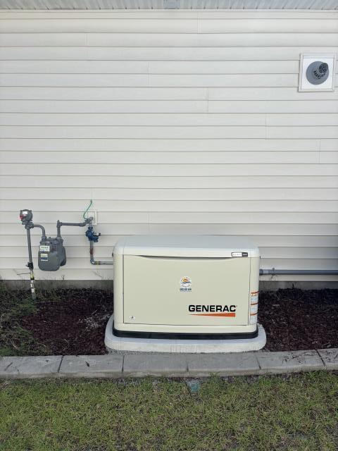 22kw Generac generator installed with 200 amp automatic transfer switch 