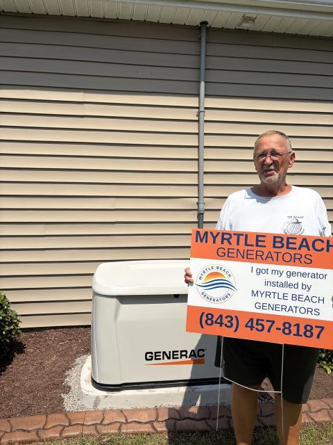 Myrtle Beach Generators installed a 22KW Generac NextGen Whole Home Generator with a 200 Amp Generac Automatic Transfer Switch for a very happy customer in Myrtle Beach, SC 29575