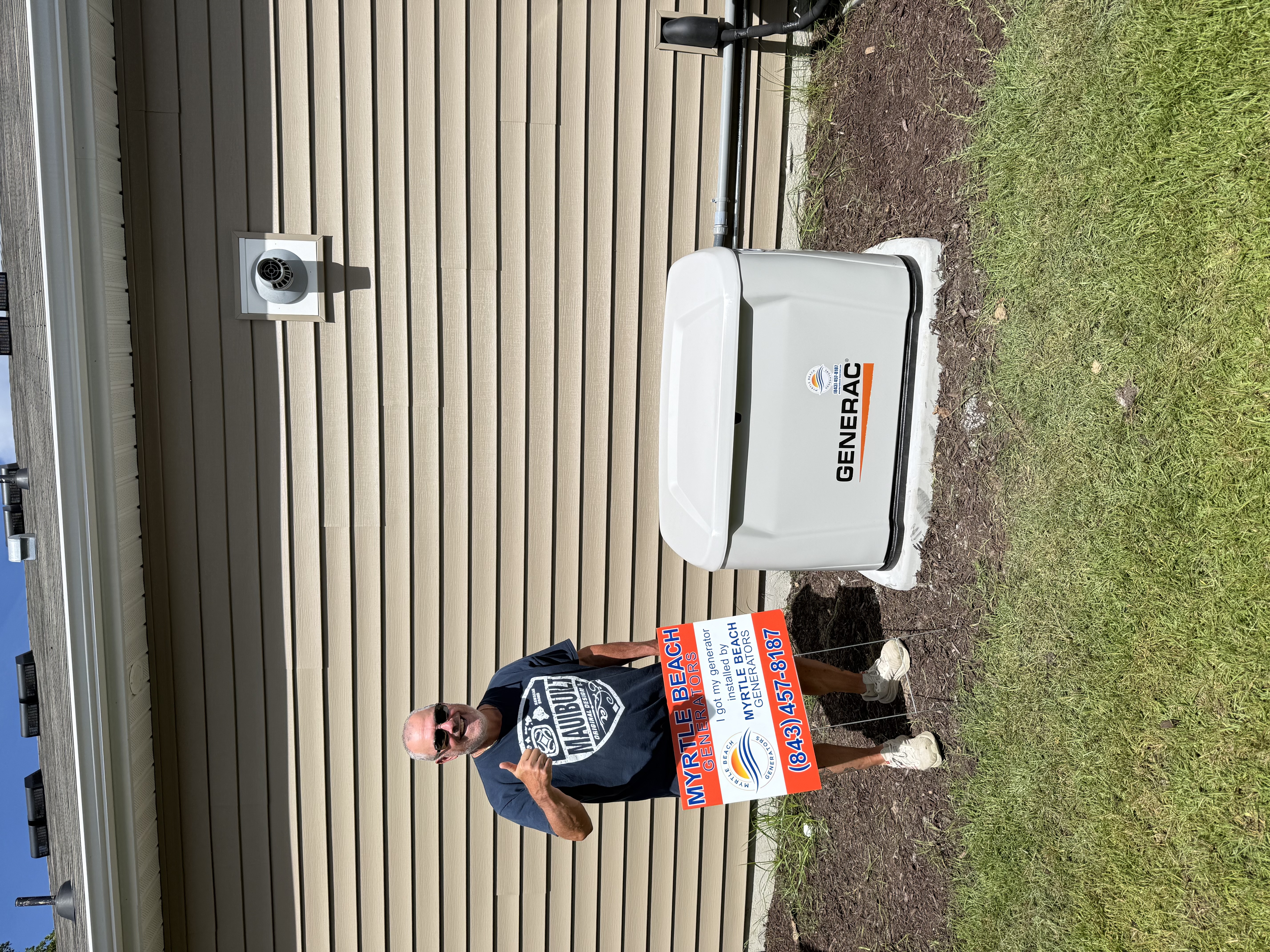 Myrtle Beach Generators recently completed the installation of a 26KW Generac NextGen Whole Home Generator, ensuring reliable backup power. The installation included a 200 Amp Automatic Transfer Switch, which seamlessly shifts power from the main grid to the generator during outages. This high-capacity generator is designed to handle significant electrical loads, providing peace of mind. The process involved precise wiring and thorough testing to confirm optimal performance. Our team ensured all components were securely installed and functioning correctly, guaranteeing the system's efficiency and safety.