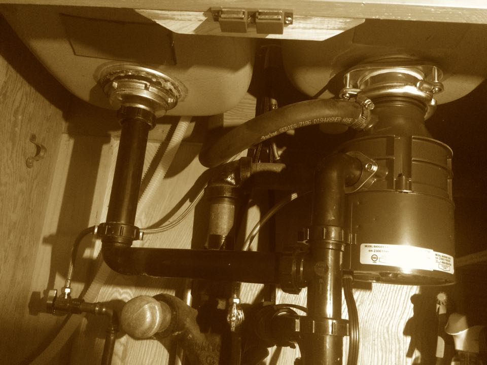 Installed garbage disposal 
