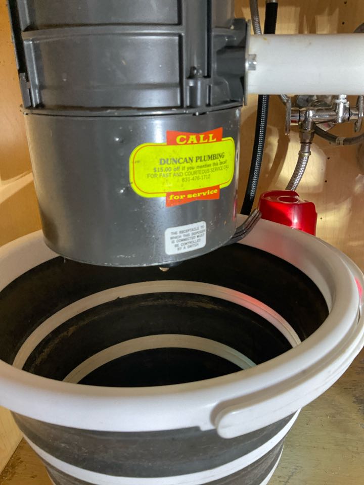 Replaced old leaking garage disposal 