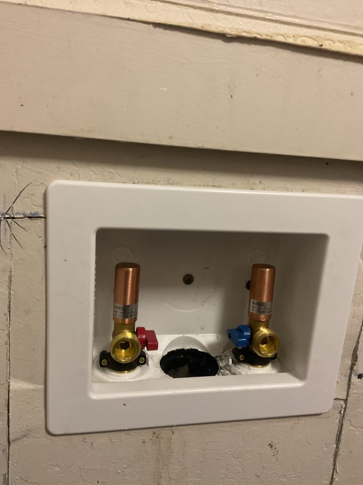 New laundry box install 