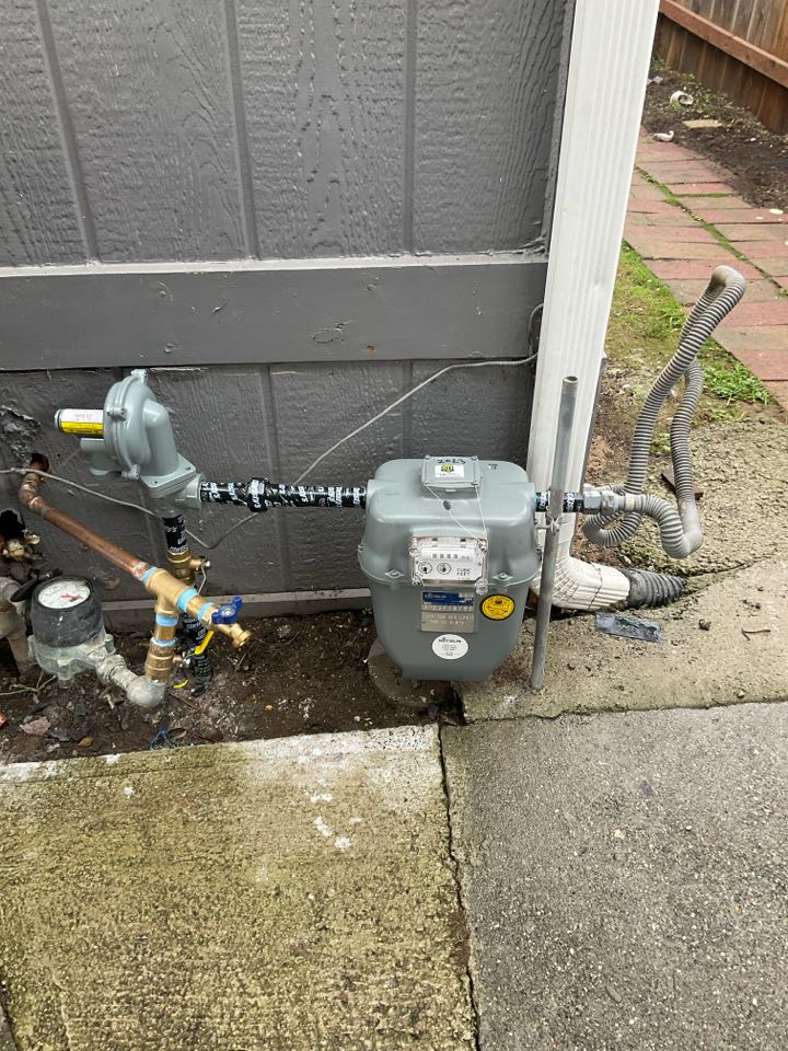 Gas line,valve ,meter