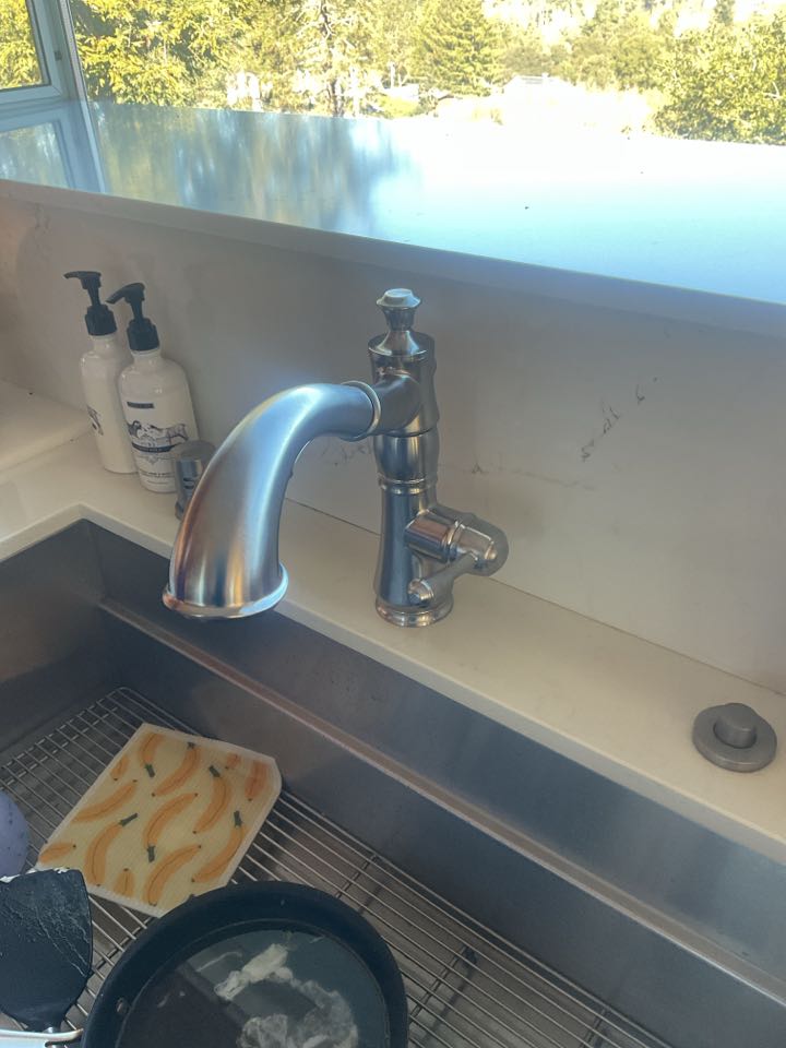 Kitchen faucet install 