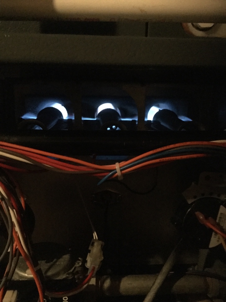 West Chester, PA - Getting ready to do a Combustion Test on an Amana Distinctions Gas Furnace in West Chester. One of the items we check as part of our Tune Up process is the consistency of the flames being produced. Irregularities can sometimes be signs of an underlying issue within the Furnace. West Chester, PA - Getting ready to do a Combustion Test on an Amana Distinctions Gas Furnace in West Chester. One of the items we check as part of our Tune Up process is the consistency of the flames being produced. Irregularities can sometimes be signs of an underlying issue within the Furnace.