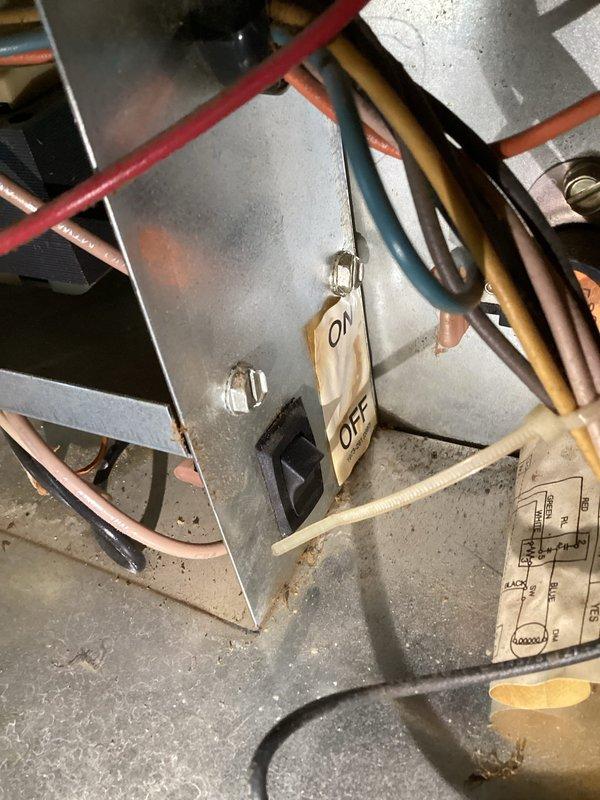 Responded to no heat complaint for residential Coleman furnace. Diagnostic inspection revealed failed heat exchanger on the aging unit (10+ years). Advised customer of two options: replacement of heat exchanger component or complete system replacement. Documented condition with photographs of unit exterior and interior electrical components.