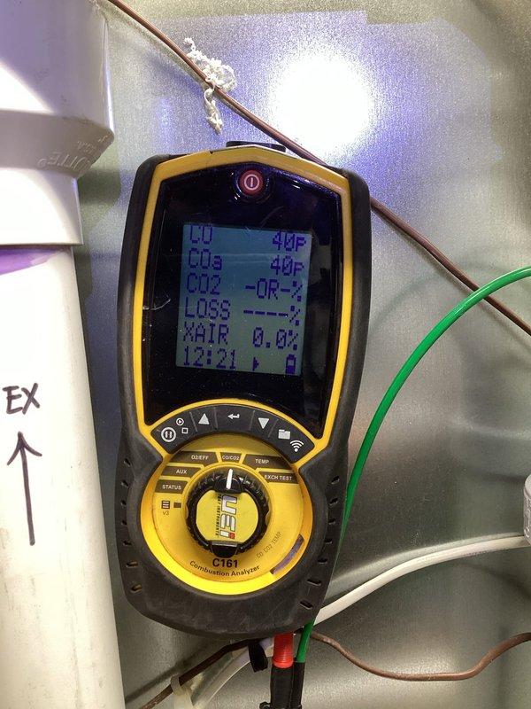 Performed scheduled preventative maintenance agreement service on residential furnace system. Conducted comprehensive diagnostic analysis using C161 Combustion Analyzer to verify proper combustion parameters and system efficiency. Inspected all components including Aprilaire humidifier, connections, and venting for proper operation and safety.
