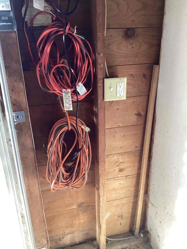 Completed underground electrical trenching work for service restoration. Installed new exterior electrical conduit system connecting junction box to weatherproof outlet box, with appropriate weatherproofing for stucco wall mounting. Successfully restored power after completing all necessary connections and securing interior wiring.