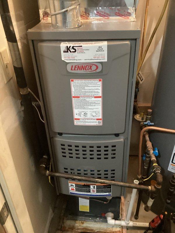 Performed annual tune-up on Lennox gas furnace as part of maintenance agreement. Conducted comprehensive system inspection, cleaned components, and verified proper operation of Honeywell thermostat. System is operating efficiently with no issues identified.
