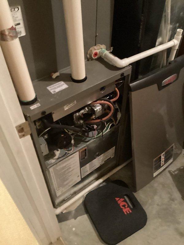 Performed scheduled preventative maintenance tune-up on Lennox HVAC system. Arrived as scheduled, inspected internal components including copper lines and ventilation connections. Unit was found in normal operating condition with no issues detected. Service completed successfully.