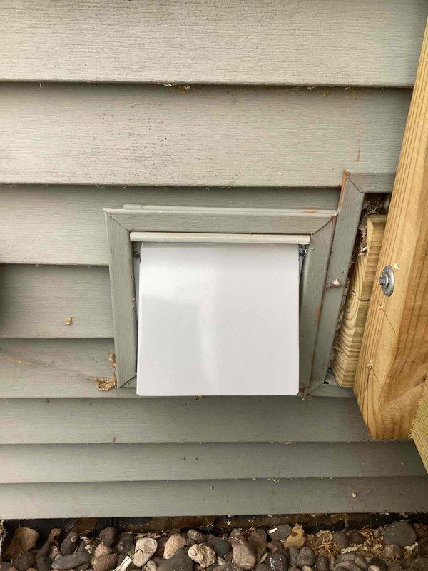 Arrived at customer's residence and successfully installed new exterior vent cover on siding wall as requested. Completed installation with proper mounting to ensure secure attachment to the existing housing and effective weatherproofing.