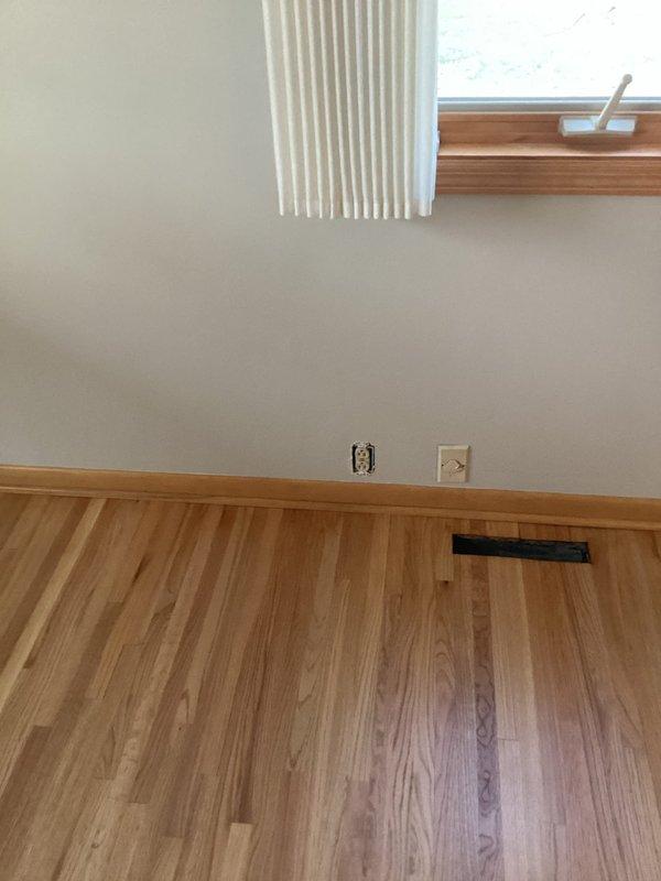 Completed comprehensive electrical service work including grounding two GFCI outlets, replacing four ceiling fans, installing new garage door outlet and Dyson vacuum outlet, switching out two vanity lights, and securing multiple loose/discolored outlets to ensure safe and proper functionality throughout the home.