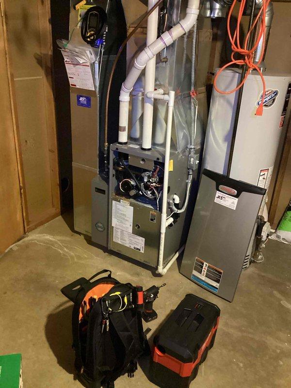 Performed comprehensive furnace preventative maintenance agreement service during scheduled 8-12 arrival window. Conducted complete system inspection, operational testing, and manufacturer-recommended maintenance procedures on residential furnace unit located in utility room. Customer was contacted prior to arrival as requested.