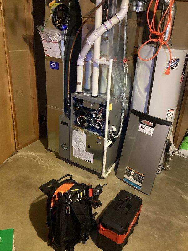 Performed comprehensive furnace preventative maintenance agreement service during scheduled 8-12 arrival window. Conducted complete system inspection, operational testing, and manufacturer-recommended maintenance procedures on residential furnace unit located in utility room. Customer was contacted prior to arrival as requested.