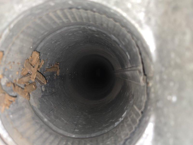 Performed scheduled duct cleaning service during 12-3 PM appointment window. Removed accumulated dust and debris from ductwork system as evidenced by pre-service inspection photos showing significant buildup and discoloration in cylindrical ducts. Thoroughly cleaned all vents to improve system efficiency and air quality.