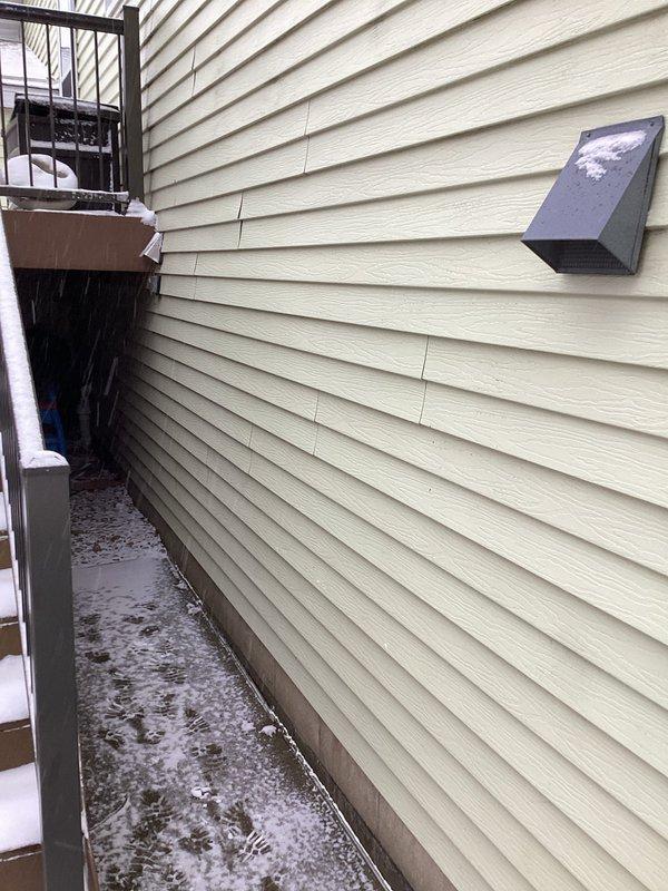 Performed preventative maintenance agreement service on residential furnace. Identified small leak at PVC joint where piping enters furnace. Leak was documented with photos of both exterior exhaust termination and interior furnace connection. Part will be replaced under 10-year parts and labor warranty coverage.