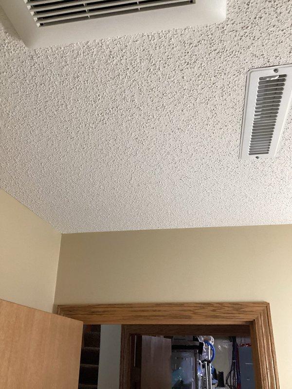 Responded to service call regarding disconnected dryer vent. Upon inspection, discovered the vent was disconnected inside the wall. Documented condition with photos showing both the finished interior view and the exposed mechanical area where the disconnect occurred. Scheduled follow-up visit with senior technician to complete repair.