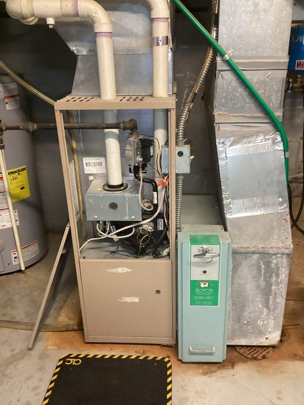 Performed scheduled preventive maintenance agreement service on residential HVAC system. Inspected furnace, ventilation components, and associated air purification equipment. All units operating within normal parameters with no issues identified.