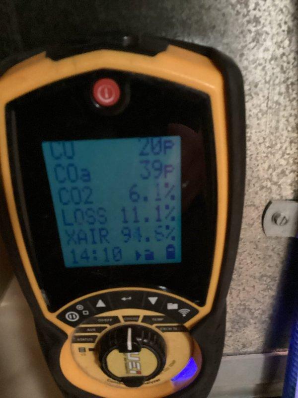 Performed scheduled preventive maintenance on residential HVAC system. Conducted comprehensive diagnostic testing with combustion analyzer showing normal CO/CO2 levels and proper system efficiency (XAIR 91.5%). Unit was operating within manufacturer specifications with no issues requiring repair.