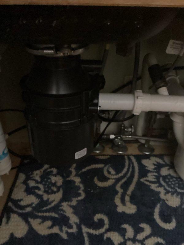 Diagnosed non-functional garbage disposal with failed motor. Removed existing unit and replaced with new PRO 333 model. Connected all plumbing components including proper installation of drain system and P-trap. Verified complete operation after installation with successful testing.