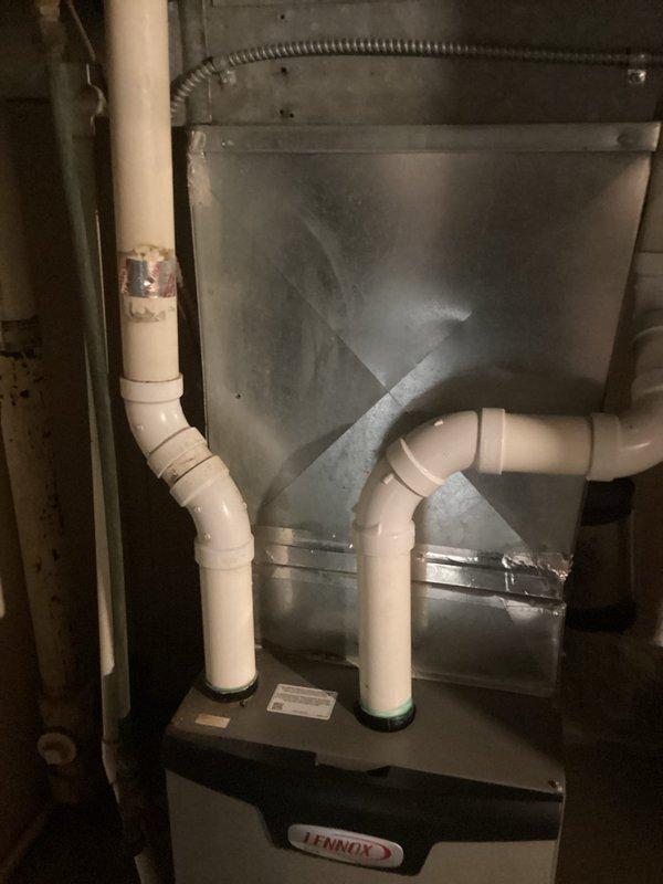 Completed scheduled maintenance on Lennox furnace system and Space-Guard Air Cleaner per preventative maintenance agreement. Performed comprehensive tune-up of unit with no issues identified. System left operating efficiently with proper ventilation and drainage components verified.