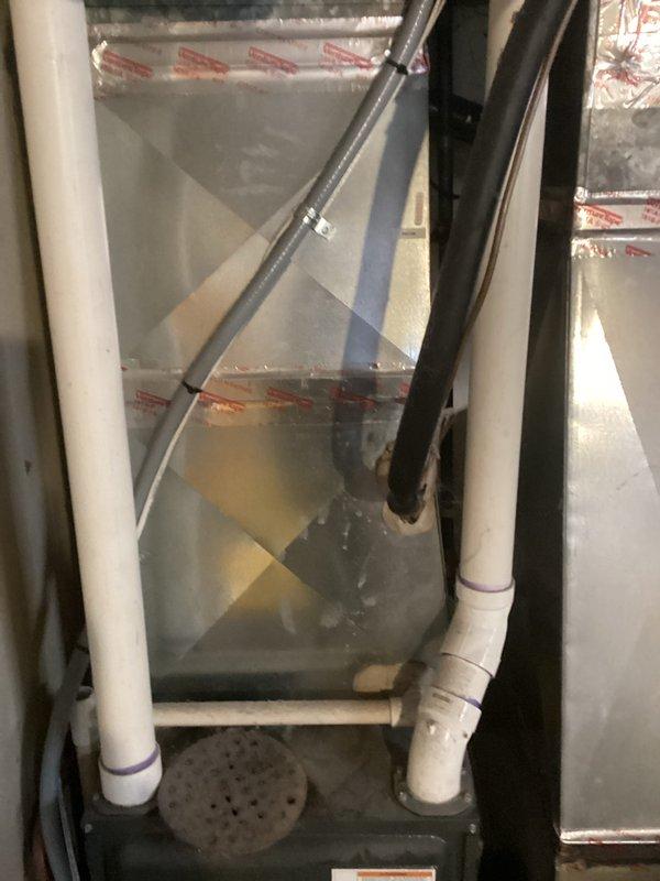 Performed scheduled maintenance tune-up on Goodman furnace system. Inspected all components including PVC venting, condensate lines, and electrical connections. System was cleaned, tested, and verified to be operating within normal parameters with no issues identified.