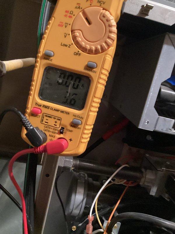 Responded to no heat call for 10+ year old furnace. Diagnosed intake/exhaust configuration issue after voltage testing with clamp meter. Determined incorrect venting setup causing operational failure and safety concerns. Recommended proper installation of PVC intake/exhaust system to restore safe operation.
