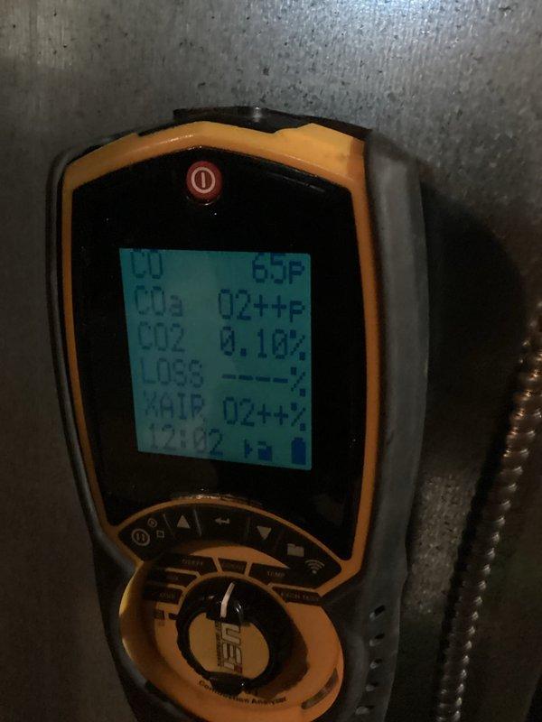 Performed scheduled preventative maintenance agreement service on HVAC system. Conducted comprehensive diagnostic testing with combustion analyzer to verify proper system operation. Inspected equipment (model SB1S851) and completed standard tune-up procedures with all parameters testing within normal ranges.