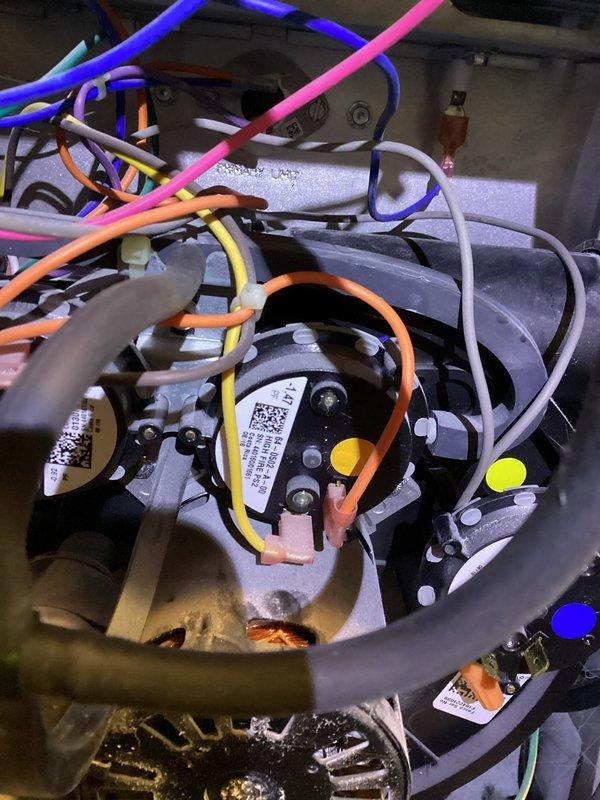 Responded to service call for intermittent heating issue with furnace. Diagnosed dirty flame sensor causing operational problems. Performed maintenance by cleaning flame sensor and bypassed 0.1 pressure switch to restore reliable heating function.