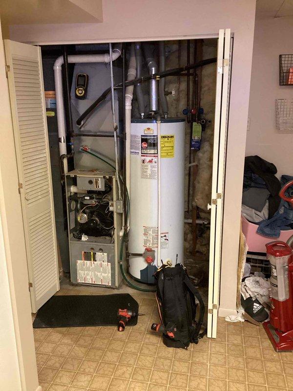 Responded to no heat complaint and diagnosed failed heat exchanger in commercial HVAC unit. Inspection confirmed system unsafe for operation. Connected customer with project manager to coordinate complete unit replacement.