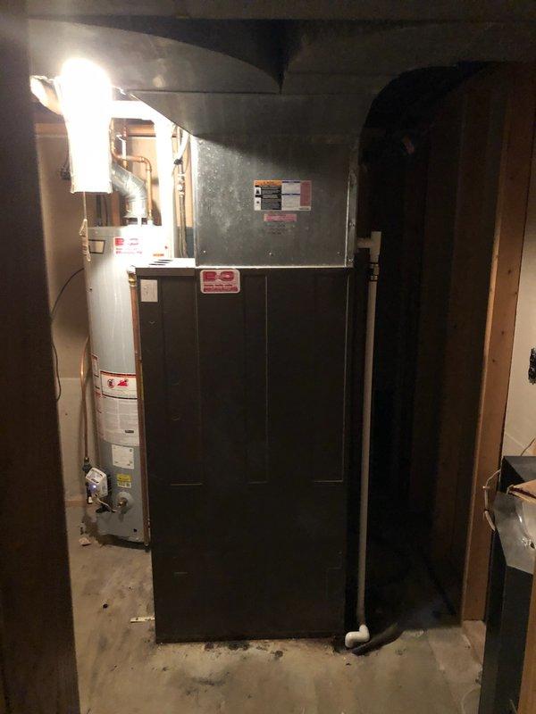 Responded to no heat call where furnace was blowing cold air with indoor temperature at 52°F. Diagnostic testing revealed failed control board. Recommended complete system replacement due to advanced age of equipment and repair costs versus replacement value.