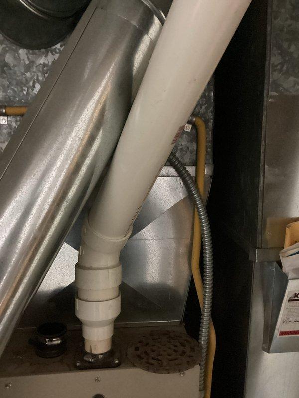Performed routine maintenance on residential furnace system. Completed comprehensive tune-up of the furnace unit with PVC intake/exhaust venting and inspected drainage assembly. All systems functioning properly with no issues identified.