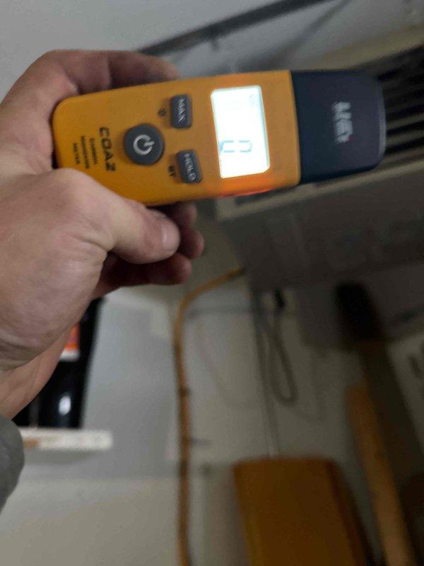 Successfully installed replacement control board for garage heater system. Conducted diagnostic testing to confirm proper functionality. Set thermostat to 45°F per customer request.