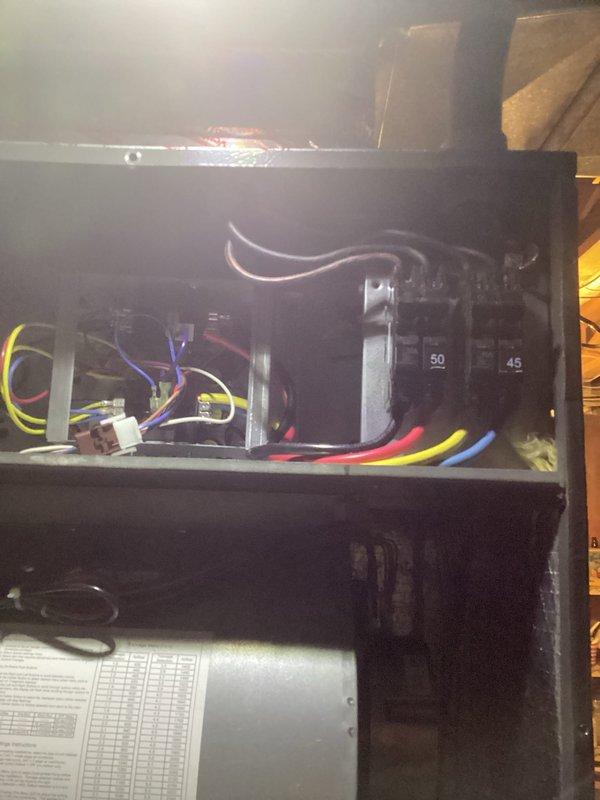 Arrived during scheduled window and successfully installed electric heat kit as requested. Accessed electrical panel to connect appropriate power supply through 45/50 amp breakers, then configured control board wiring with proper color-coded connections to ensure system functionality.