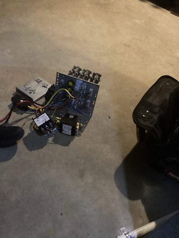 Arrived during scheduled window and successfully installed electric heat kit as requested. Accessed electrical panel to connect appropriate power supply through 45/50 amp breakers, then configured control board wiring with proper color-coded connections to ensure system functionality.