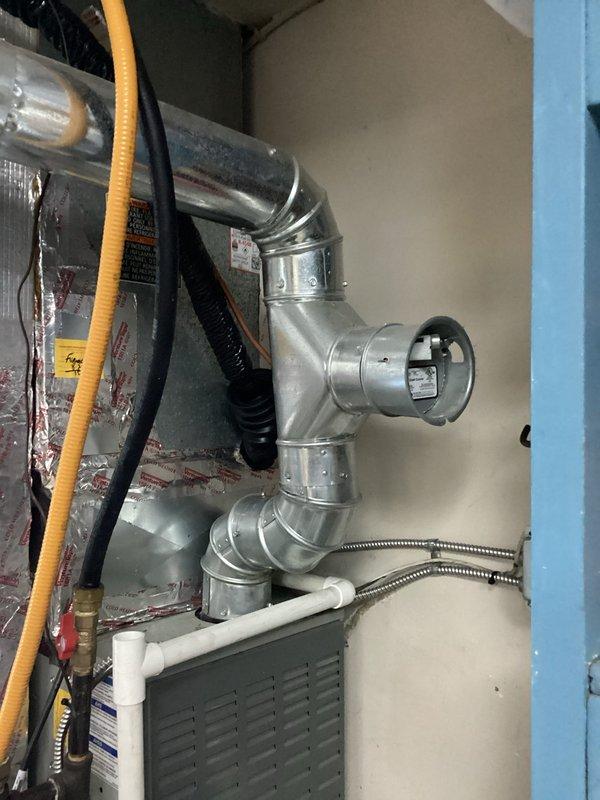 Performed scheduled maintenance agreement tune-up on dual furnace system. Completed thorough inspection of both HVAC units including the ductwork, gas connections, PVC ventilation pipes, and electrical components. All systems functioning properly with no issues identified.