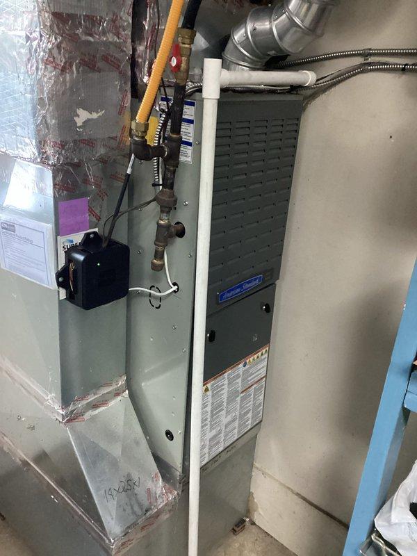 Performed scheduled maintenance agreement tune-up on dual furnace system. Completed thorough inspection of both HVAC units including the ductwork, gas connections, PVC ventilation pipes, and electrical components. All systems functioning properly with no issues identified.