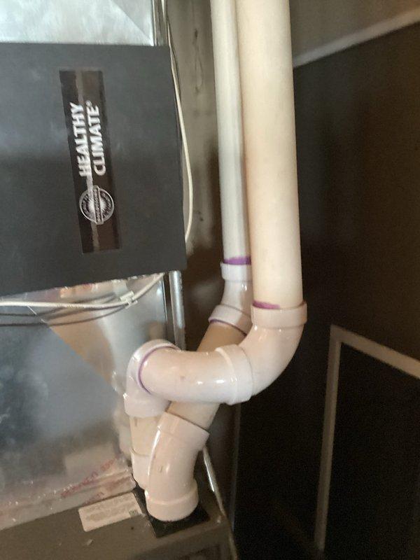 Performed scheduled furnace tune-up on Lennox system. Conducted complete system inspection including PVC venting configuration, main unit operation, and connections to water treatment system. All components found in normal operating condition with no issues detected. System tuned to manufacturer specifications and returned to service.