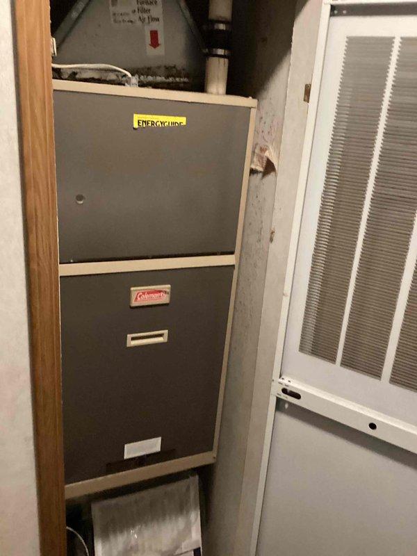 Performed scheduled preventative maintenance on Coleman residential furnace. Completed full tune-up service including inspection of all components, cleaning, and operational testing. Unit was found to be functioning normally with no issues identified.