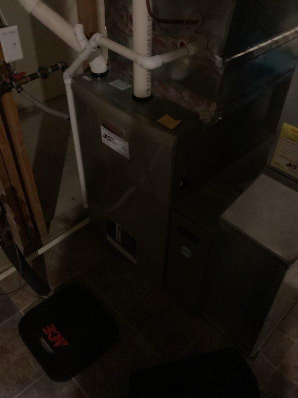 Performed scheduled HVAC system tune-up at customer's residence between 10-2pm (appointment had been rescheduled once). Inspection included thorough examination of residential furnace unit and associated ventilation system. Replaced air filter and performed standard maintenance procedures. No issues were identified; system is functioning properly after service.