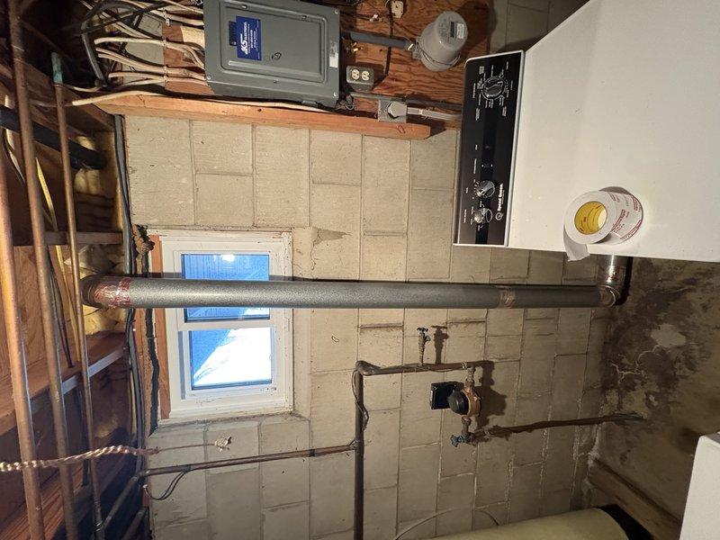 Responded to service call for disconnected dryer vent ductwork. Performed inspection and found previous repair had failed where duct tape was temporarily holding vent connection under the deck. Reconnected dryer venting properly and verified proper operation with functional test.