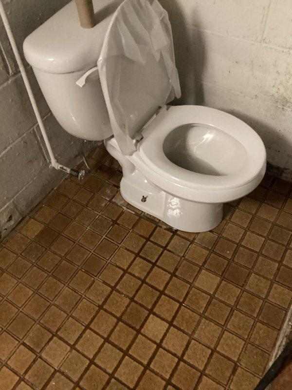 Investigated water leak in basement mechanical room where moisture was observed coming up through concrete slab near toilet flange. Inspected water meter and surrounding plumbing connections. Diagnosed as underground slab leak requiring specialized repair. Customer advised to contact another plumbing company for immediate repair or schedule with us in approximately 3 weeks.