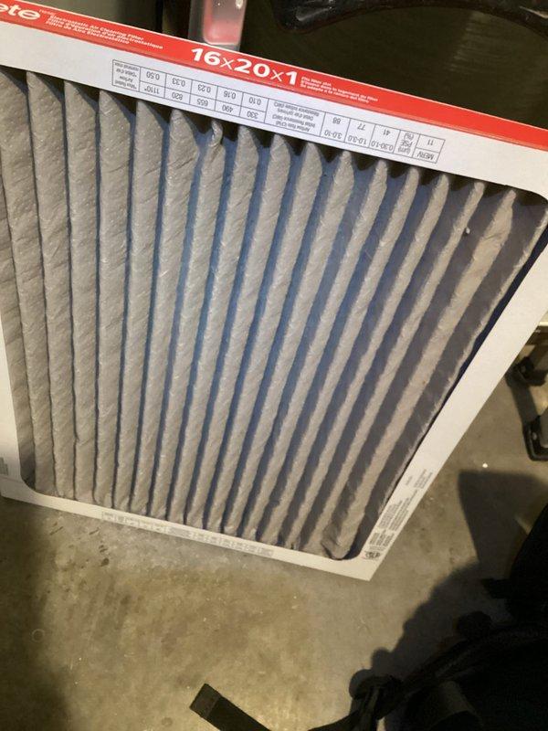 Responded to customer complaint of no heat where furnace was cycling on and off. Diagnosed issue as tripped limit switch due to improper filter restriction (oversized thickness). Replaced with correct filter size (16x20x1) and educated customer on proper filtration requirements. Recommended duct cleaning service to improve system efficiency. Customer enrolled in service membership program.